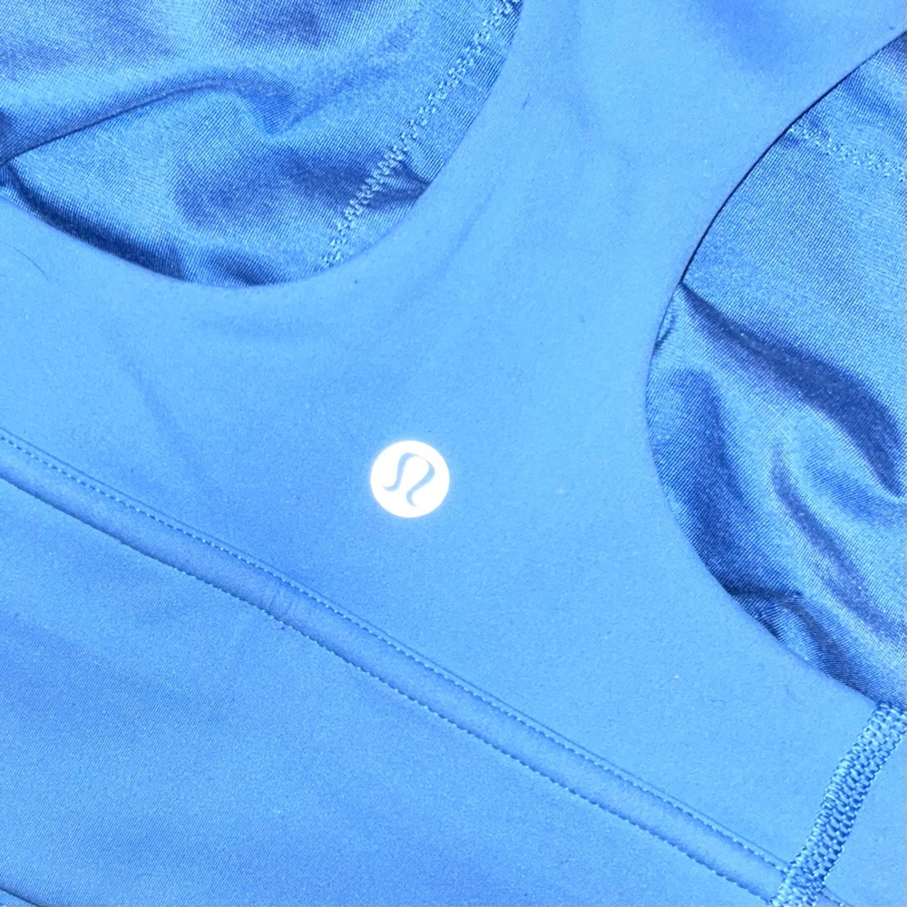 Lululemon Wunder Train Longline Bra, Blue Nile, Sz. 8 - Picture 6 of 7